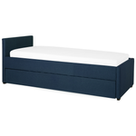 Ausziehbett Stoff MARMANDE 90 x 200 cm Marineblau