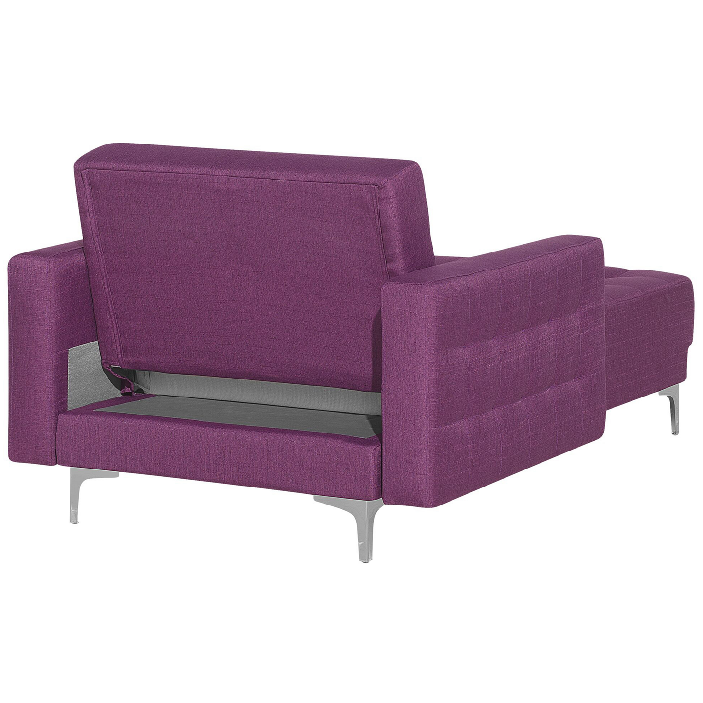 Chaiselongue Polsterbezug violett / silber ABERDEEN