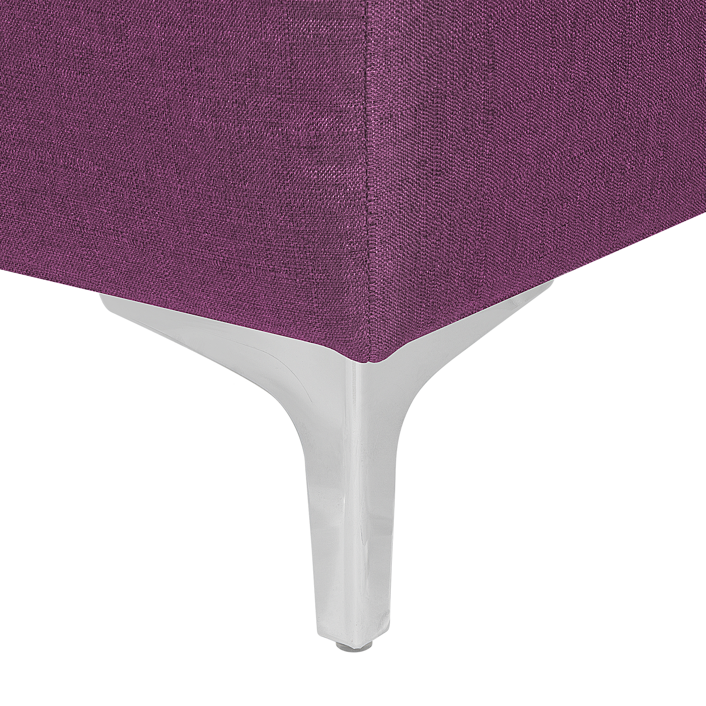 Chaiselongue Polsterbezug violett / silber ABERDEEN