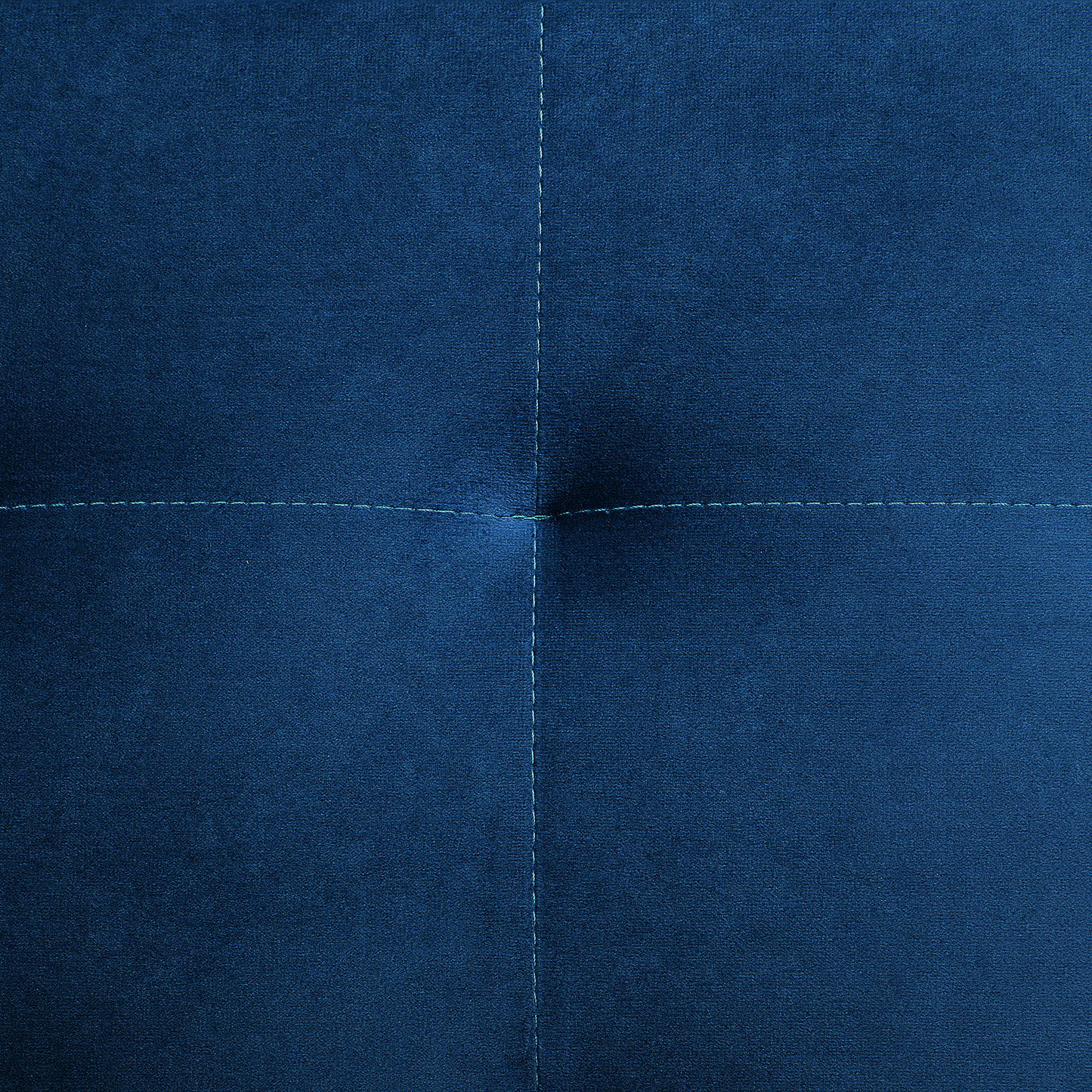 Schlafsofa U-förmig Samtstoff marineblau ABERDEEN