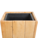 Blumentopf Holz hellbraun rechteckig 26 x 28 x 60 cm LARISA