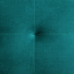 Chaiselongue Samtstoff blaugrün / gold ABERDEEN