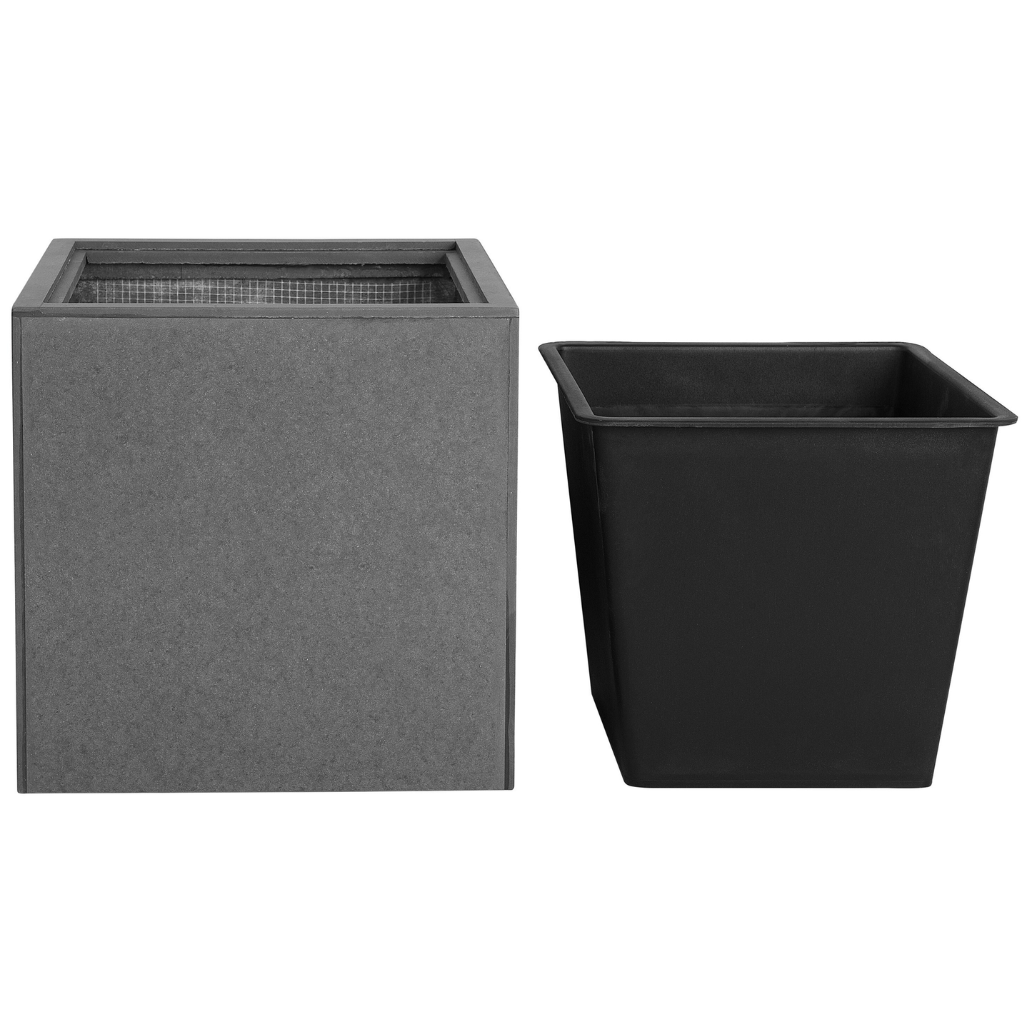 Blumentopf mit Beinen DRIMOS Stein 30 cm Hellgrau Grau