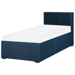 Ausziehbett Stoff MARMANDE 90 x 200 cm Marineblau
