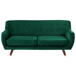 Sofa Set Samtstoff smaragdgrün 6-Sitzer BODO
