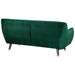 Sofa Set Samtstoff smaragdgrün 6-Sitzer BODO