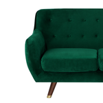 Sofa Set Samtstoff smaragdgrün 6-Sitzer BODO