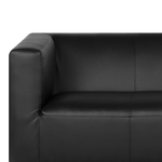 3-Sitzer Sofa Kunstleder schwarz FLORO
