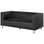 3-Sitzer Sofa Kunstleder schwarz FLORO