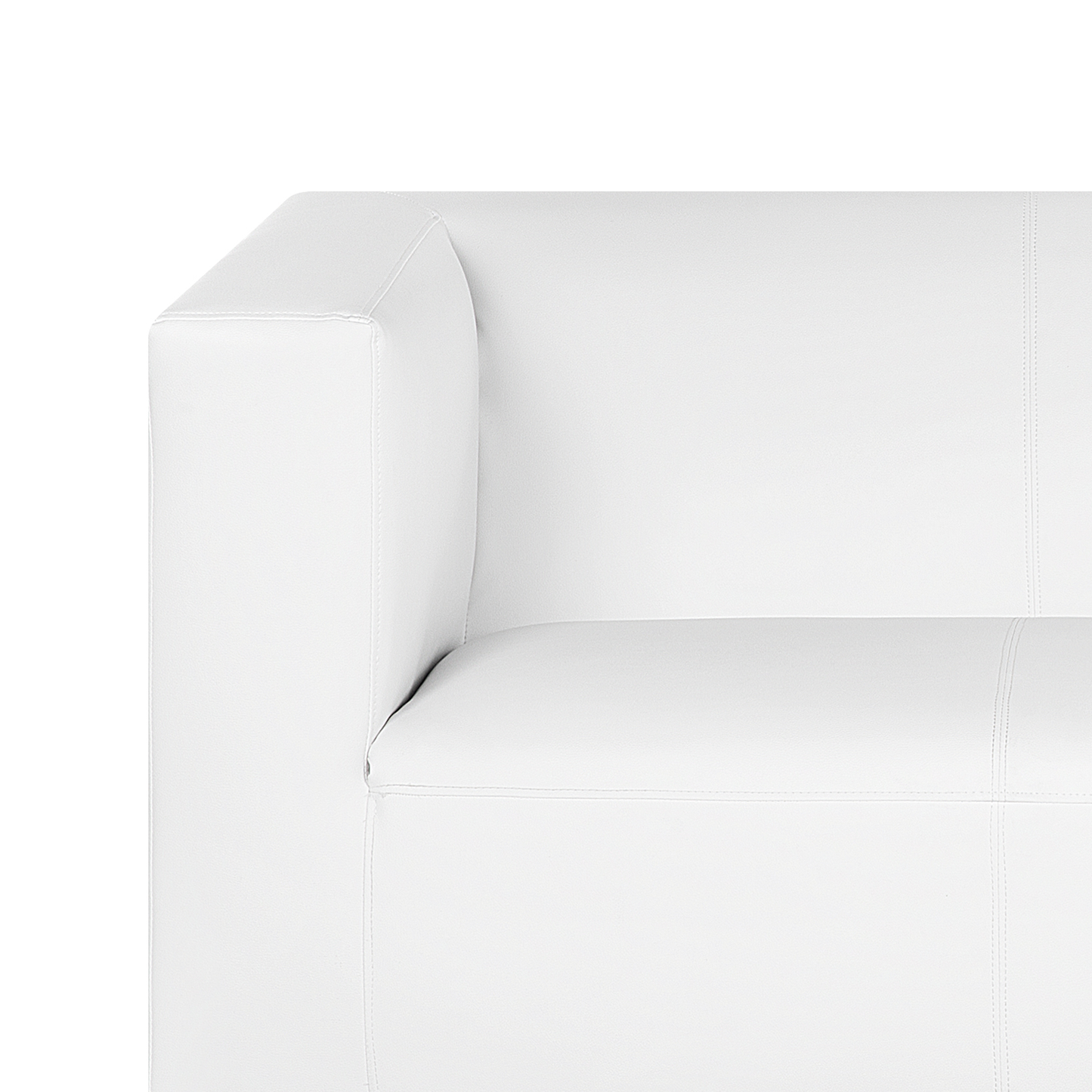 3-Sitzer Sofa Kunstleder weiss FLORO