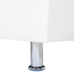 3-Sitzer Sofa Kunstleder weiss FLORO