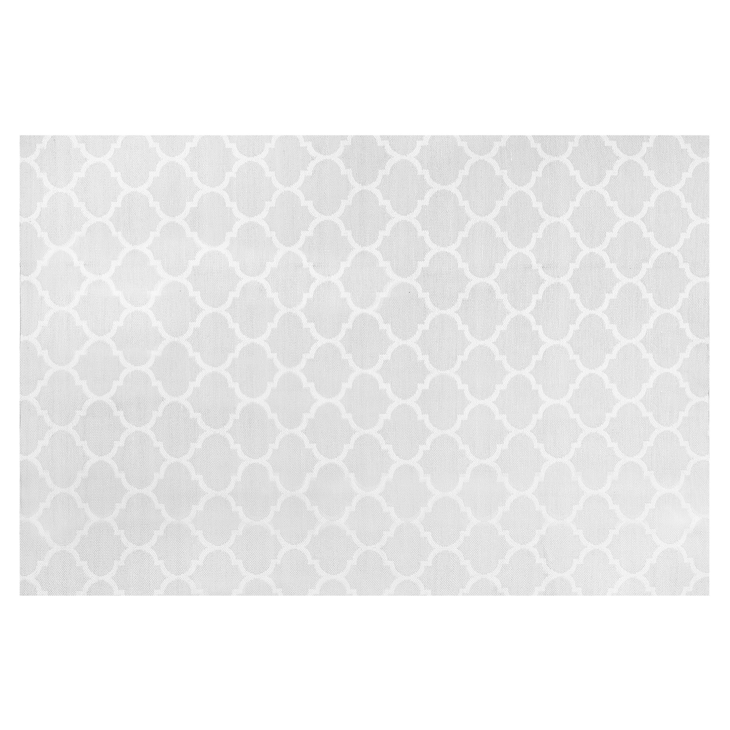 Outdoor Teppich grau 140 x 200 cm marokkanisches Muster zweiseitig Kurzflor AKSU