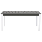 Gartenmöbel Set 8-Sitzer PANCOLE inkl. Kissen Metall Grau