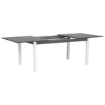 Gartenmöbel Set 8-Sitzer PANCOLE inkl. Kissen Metall Grau