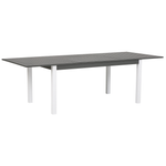 Gartenmöbel Set 8-Sitzer PANCOLE inkl. Kissen Metall Grau