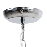 Kronleuchter Metall / Acrylglas silber Kristall-Optik 3-flammig RIVIL