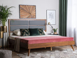 Bett mit Lattenrost POISSY 160 x 200 cm Dunkle Esche