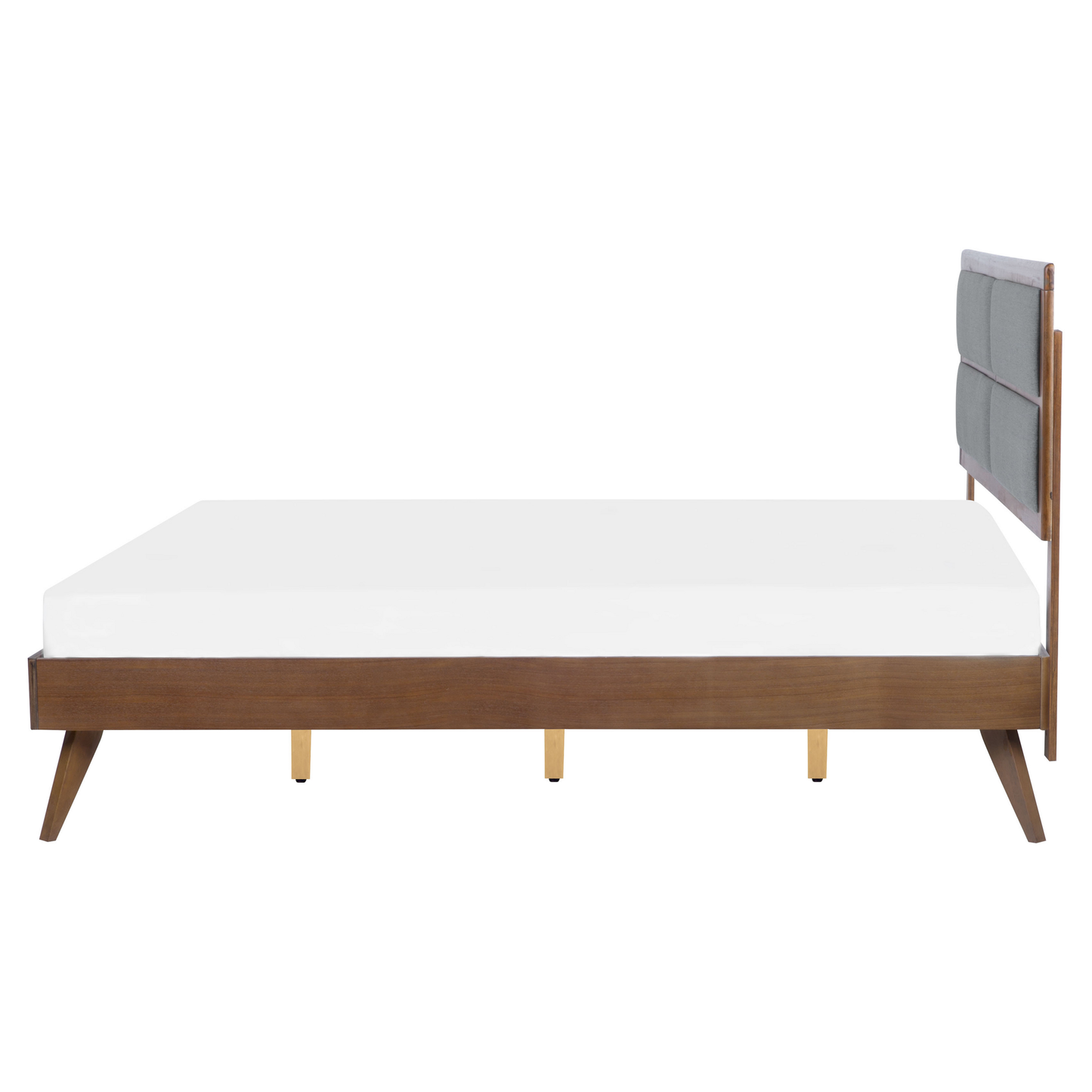 Bett mit Lattenrost POISSY 160 x 200 cm Dunkle Esche