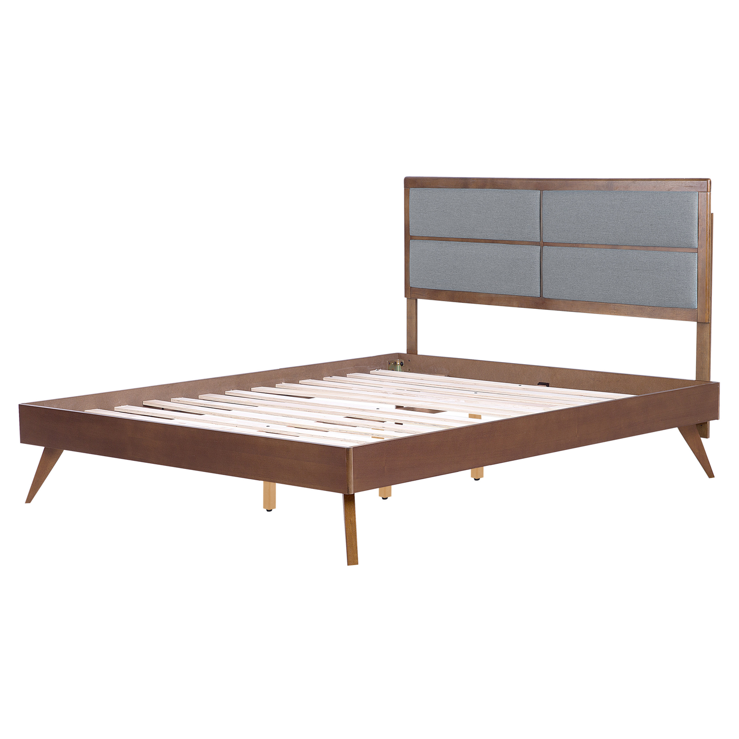 Bett mit Lattenrost POISSY 160 x 200 cm Dunkle Esche