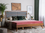 Bett mit Lattenrost POISSY 180 x 200 cm Dunkle Esche