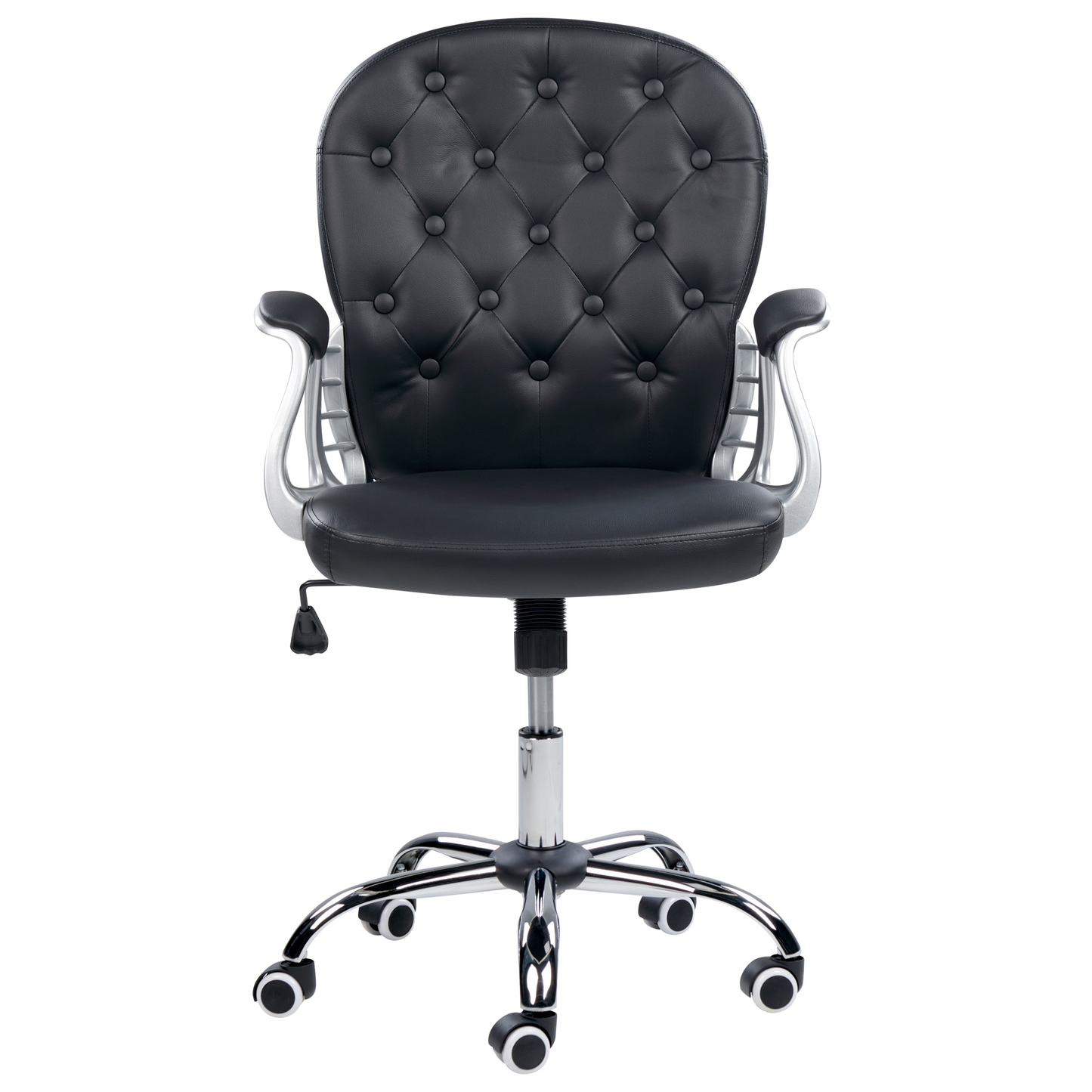 Bürostuhl drehbar PRINCESS Kunstleder Schwarz