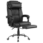 Chefsessel Kunstleder Schwarz LUXURY