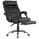 Chefsessel Kunstleder Schwarz LUXURY