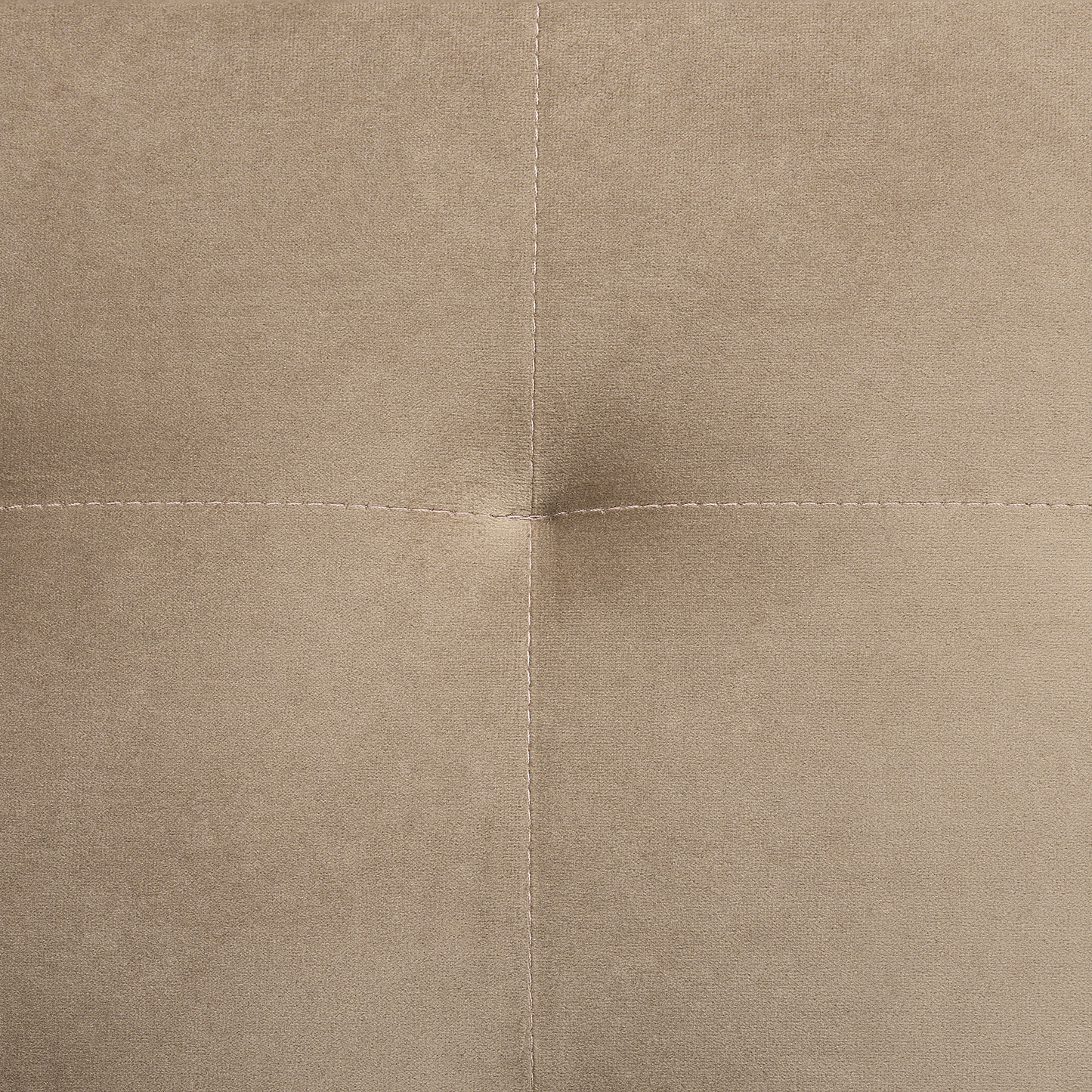 Ottomane ABERDEEN Samtstoff Sandbeige