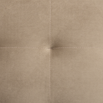 Ottomane ABERDEEN Samtstoff Sandbeige