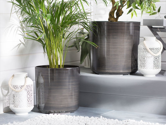 Blumenkübel VAGIA Stein 35 cm Grau