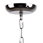 Kronleuchter Metall / Acrylglas schwarz Kristall-Optik 5-flammig TIEDA