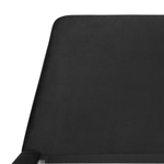 Bett mit Lattenrost Samtstoff VIENNE 180 x 200 cm Schwarz