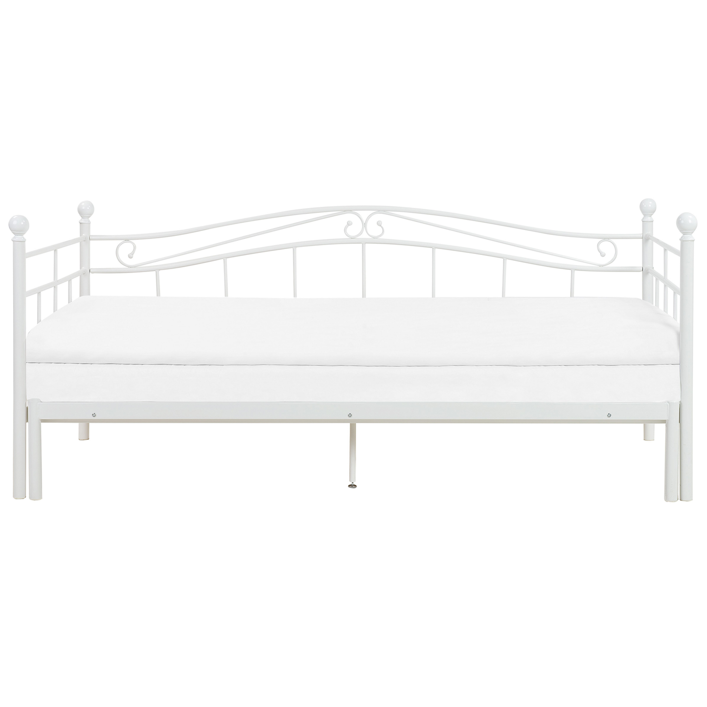 Ausziehbett Metall TULLE 90 x 200 cm Weiss