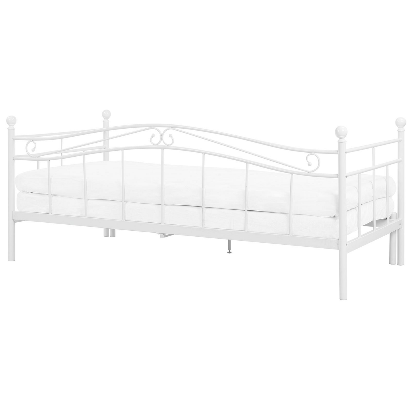 Ausziehbett Metall TULLE 90 x 200 cm Weiss