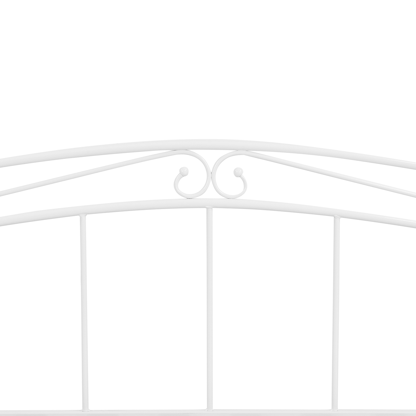 Ausziehbett Metall TULLE 90 x 200 cm Weiss