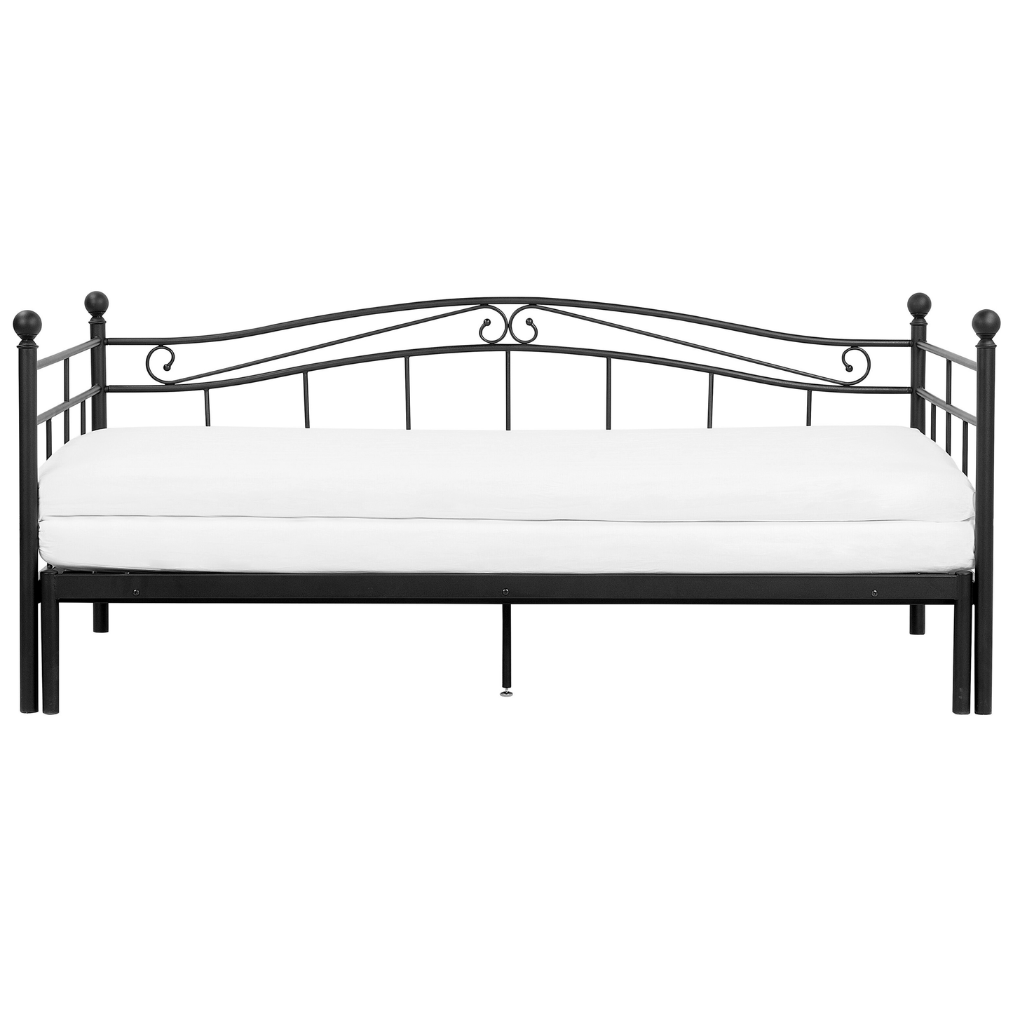 Ausziehbett Metall TULLE 90 x 200 cm Schwarz