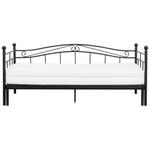 Ausziehbett Metall TULLE 90 x 200 cm Schwarz