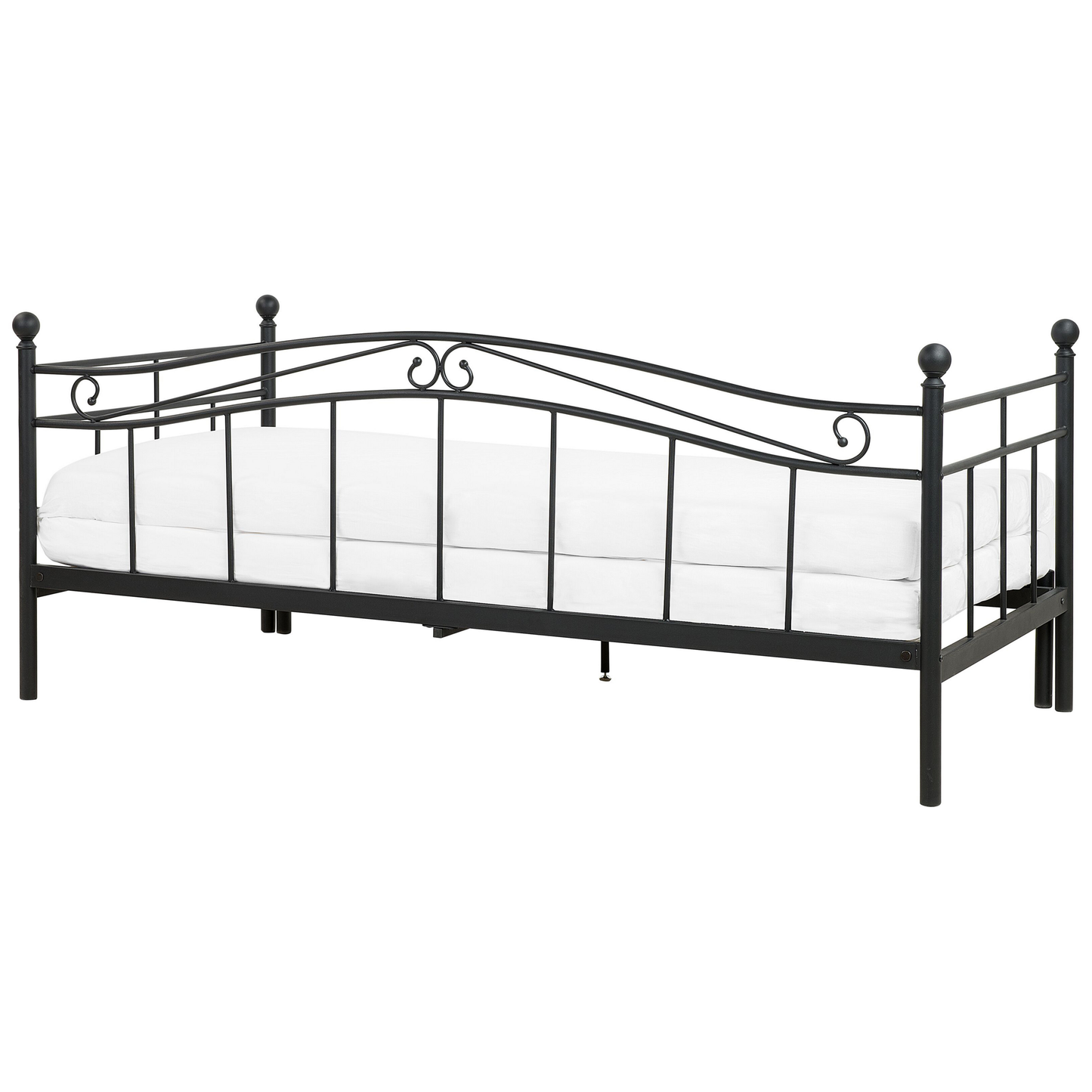 Ausziehbett Metall TULLE 90 x 200 cm Schwarz