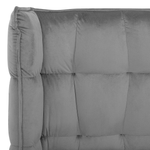 Bett mit Lattenrost Samtstoff SENLIS 180 x 200 cm Grau