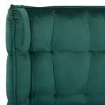 Bett mit Lattenrost Samtstoff SENLIS 180 x 200 cm Dunkelgrün