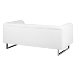 2-Sitzer Sofa Kunstleder weiss VISSLAND