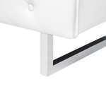 2-Sitzer Sofa Kunstleder weiss VISSLAND