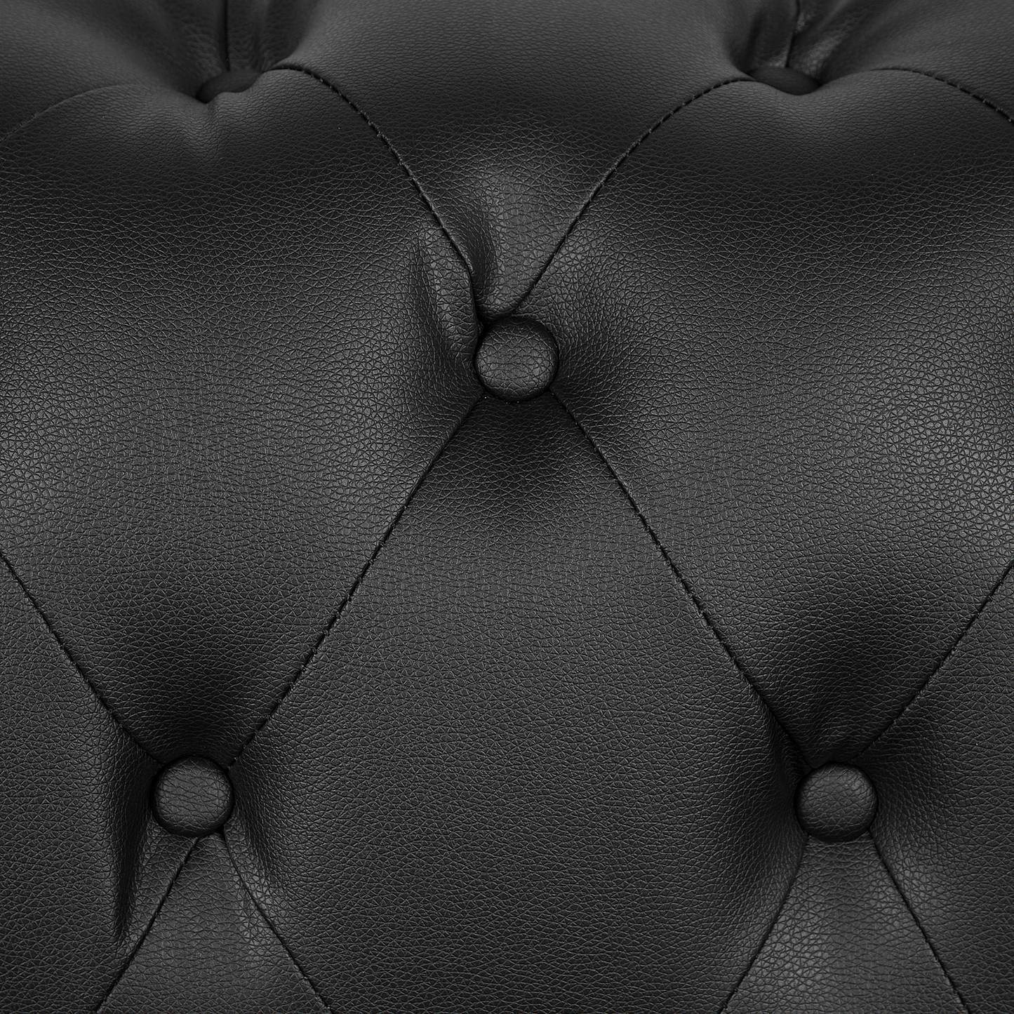 2-Sitzer Sofa Kunstleder schwarz VISSLAND