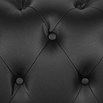 2-Sitzer Sofa Kunstleder schwarz VISSLAND