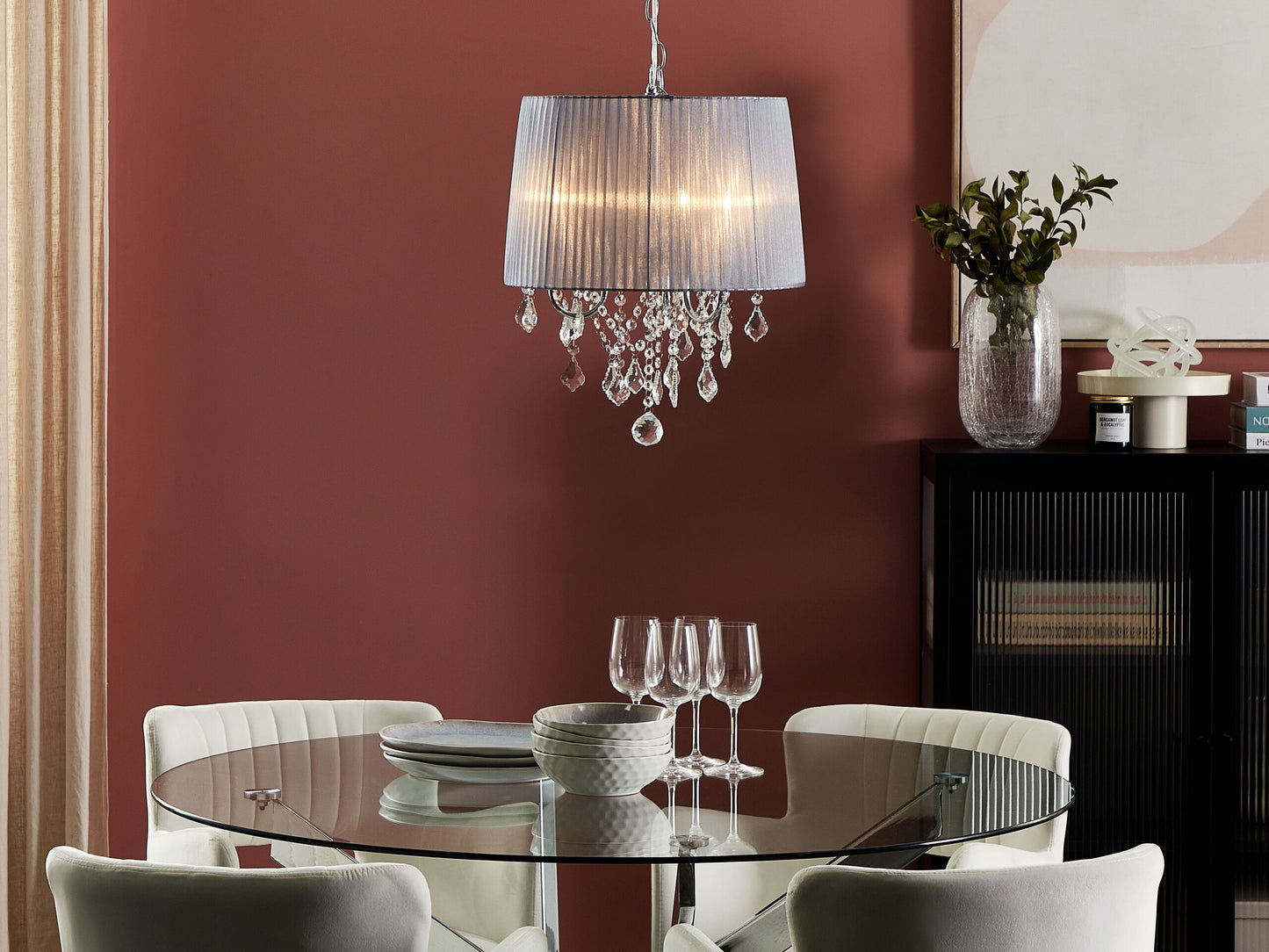 Kronleuchter EVANS Hellgrau