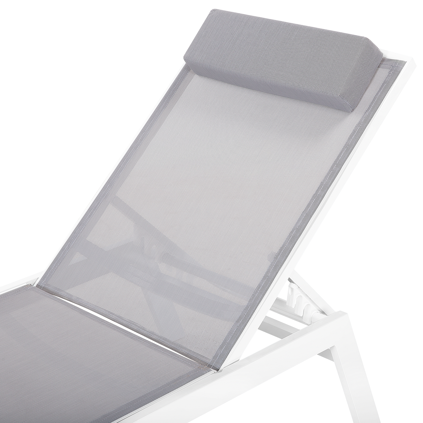 Gartenliege Aluminium Textilbespannung grau CATANIA II