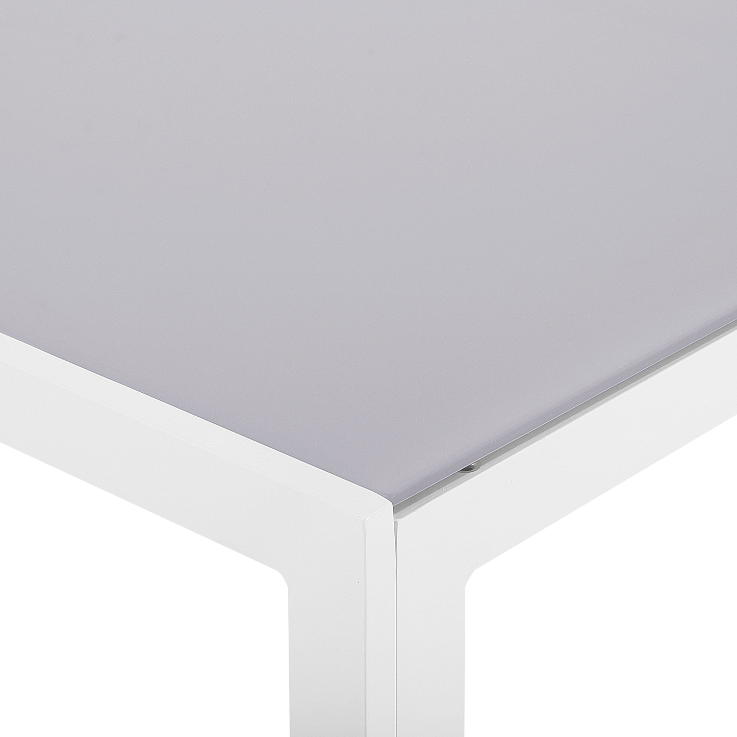 Gartentisch CATANIA 91 cm 160 cm Glas Grau