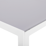 Gartentisch CATANIA 91 cm 160 cm Glas Grau