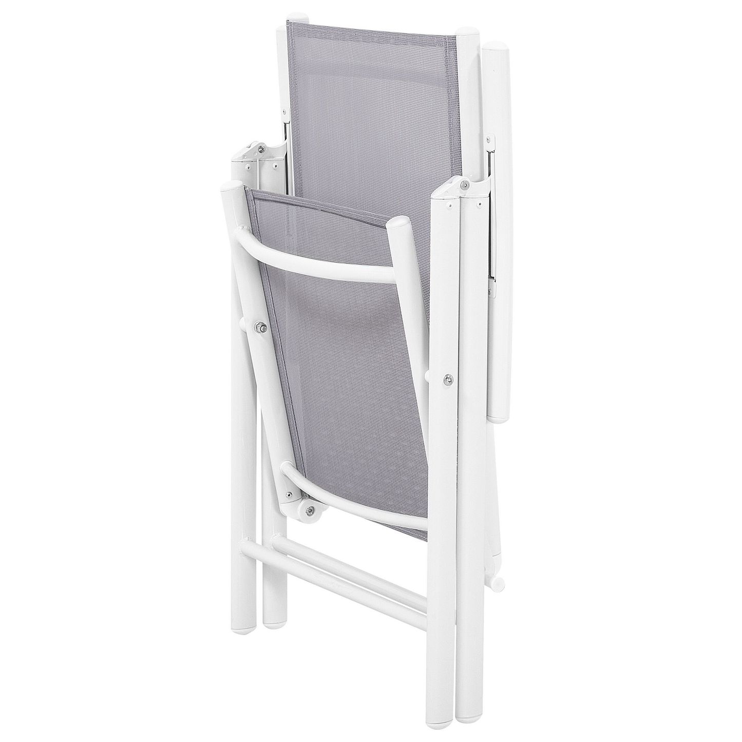 Gartenstuhl 6er Set CATANIA Metall Grau