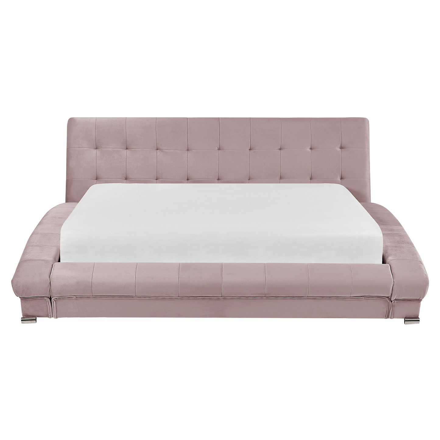 Wasserbett Samtstoff rosa 160 x 200 cm LILLE